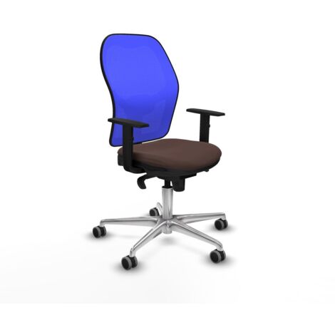 Sedia da Ufficio Piqueras y Crespo 1D086G0 Azzurro Marrone scuro