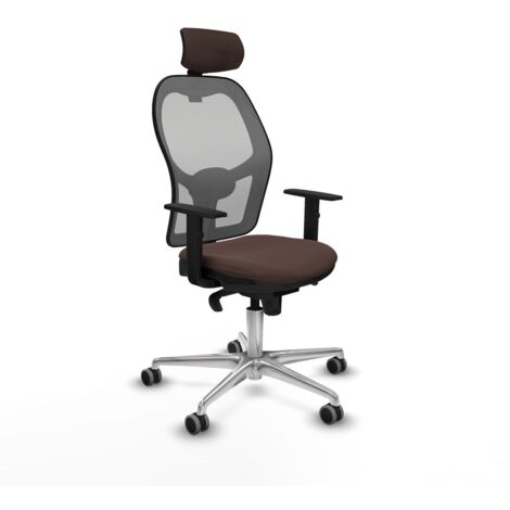 Sedia da Ufficio Piqueras y Crespo 1D086G2 Grigio Marrone scuro