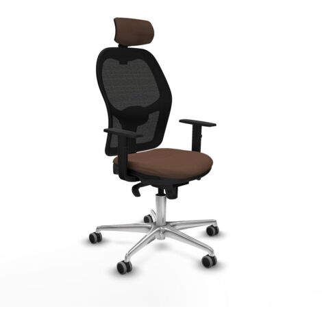 Sedia da Ufficio Piqueras y Crespo 1D086G2 Nero Marrone scuro