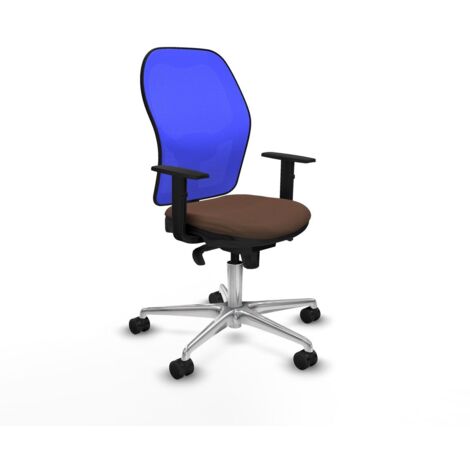 Sedia da Ufficio Piqueras y Crespo 1D086N0 Azzurro Marrone scuro