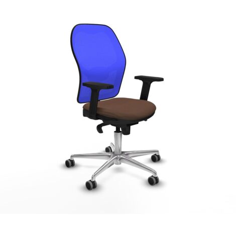 Sedia da Ufficio Piqueras y Crespo 2D086G0 Azzurro Marrone scuro