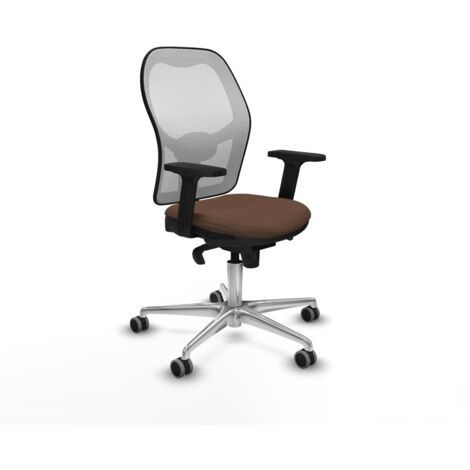 Sedia da Ufficio Piqueras y Crespo 2D086G0 Bianco Marrone scuro
