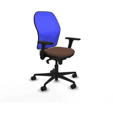 Sedia da Ufficio Piqueras y Crespo 3D036N0 Azzurro Marrone scuro