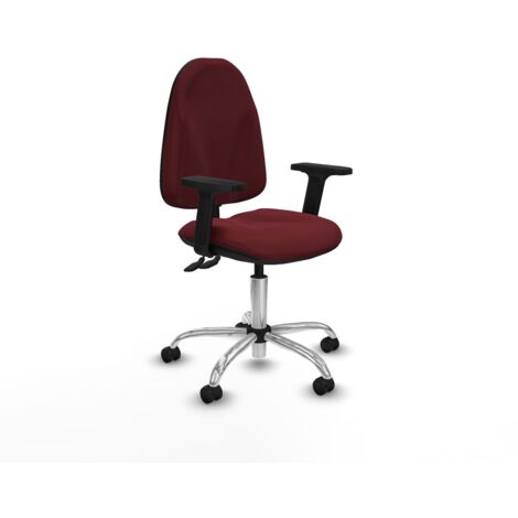 Sedia da Ufficio Piqueras y Crespo B2D05RF Rosso Granato