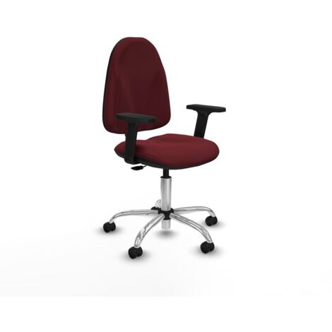 Sedia da Ufficio Piqueras y Crespo B2D05RF Rosso Granato