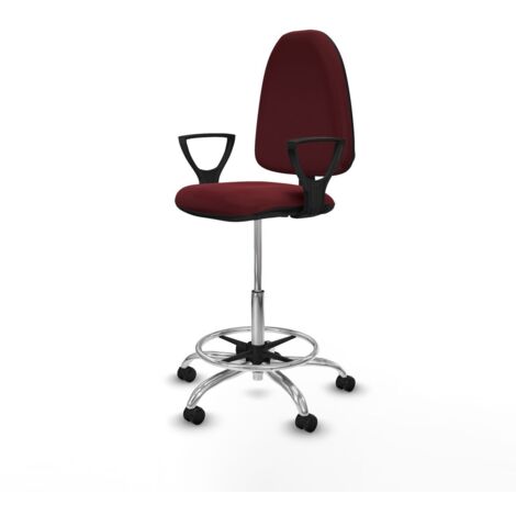 Sedia da Ufficio Piqueras y Crespo BFN05RP Rosso Granato Alta