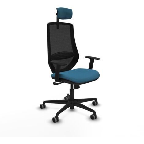 Sedia da Ufficio Piqueras y Crespo D036G2W Nero Verde petrolio