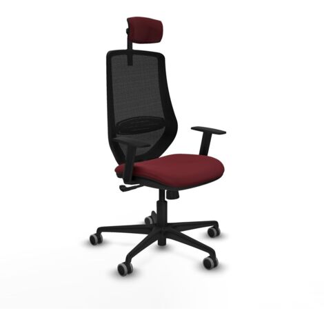 Sedia da Ufficio Piqueras y Crespo D036G2W Rosso Granato