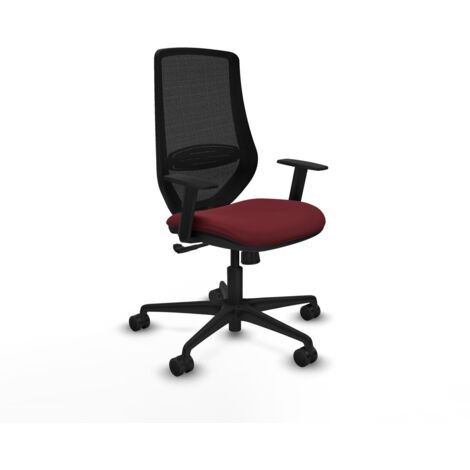 Sedia da Ufficio Piqueras y Crespo D036N0W Rosso Granato