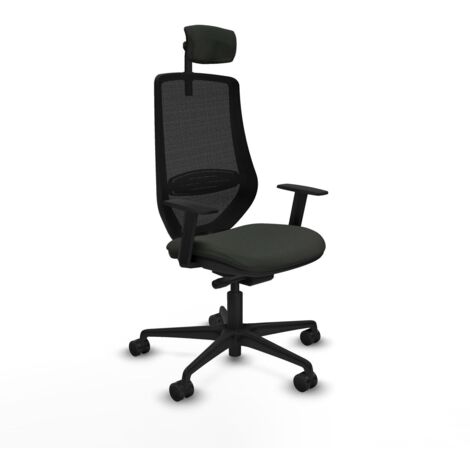 Sedia da Ufficio Piqueras y Crespo D036N2W Nero