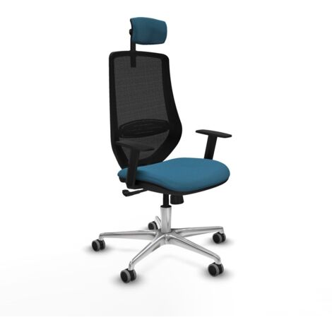 Sedia da Ufficio Piqueras y Crespo D086G2W Nero Verde petrolio