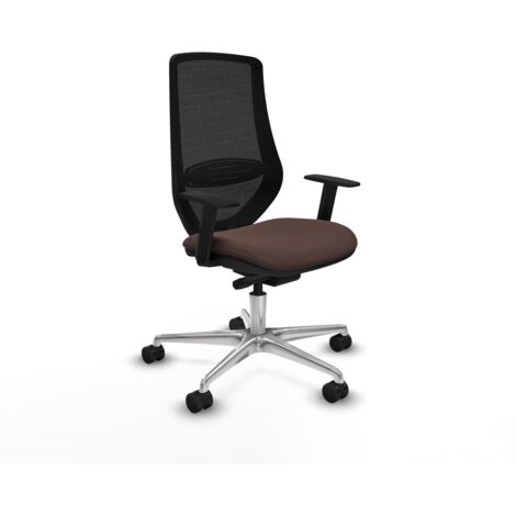 Sedia da Ufficio Piqueras y Crespo D086N0W Nero Marrone scuro