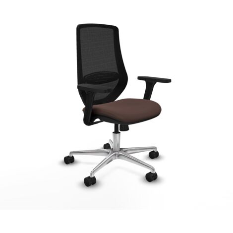 Sedia da Ufficio Piqueras y Crespo D086N0W Nero Marrone scuro