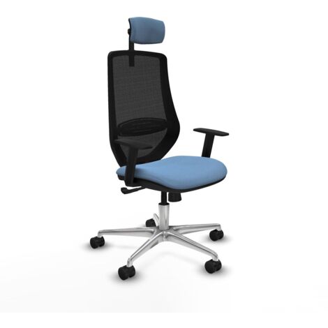 Sedia da Ufficio Piqueras y Crespo D086N2W Blu cielo