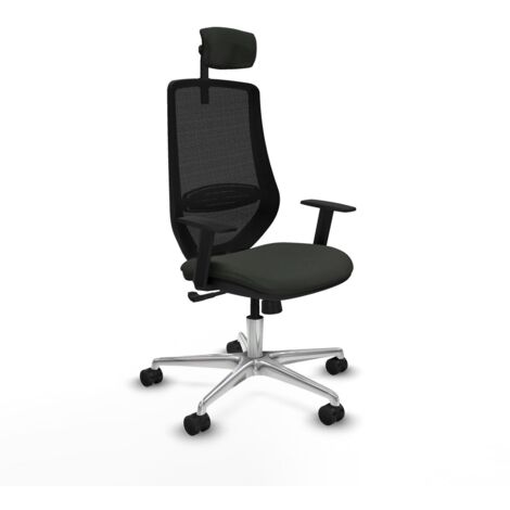 Sedia da Ufficio Piqueras y Crespo D086N2W Nero