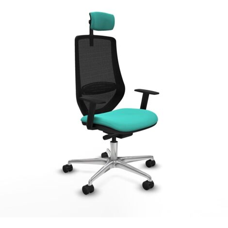 Sedia da Ufficio Piqueras y Crespo D086N2W Turchese