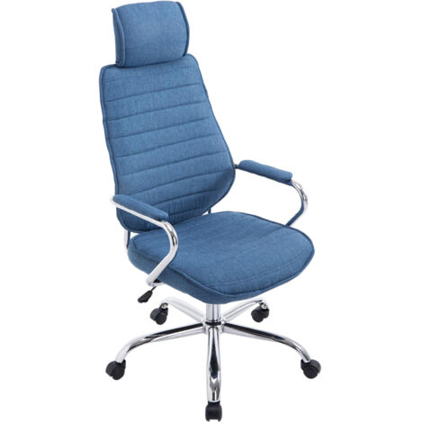 Sedia da Ufficio Rako in Tessuto blu