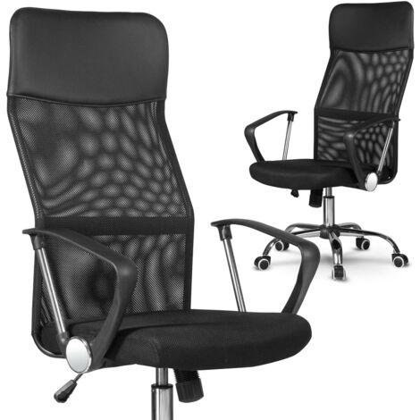 Sedia da ufficio Sofatel Sydney in microrete, nera