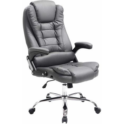Sedia da ufficio Thor in similpelle grigio