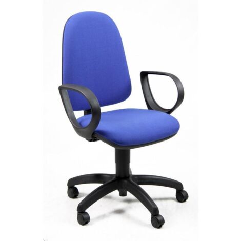 Sedia da Ufficio Unisit Jupiter SB Blu con Braccioli Fissi, Modello Danubio, Codice 8050043741561