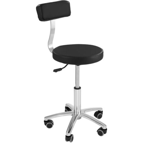 Sedia di barbiere 460 - 600 mm 150 kg Nero Sedia Da Barbiere Sgabello Girevole
