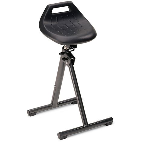Sedia di supporto in schiuma integrale altezza seduta 650-850 mm, colore antracite, pieghevole