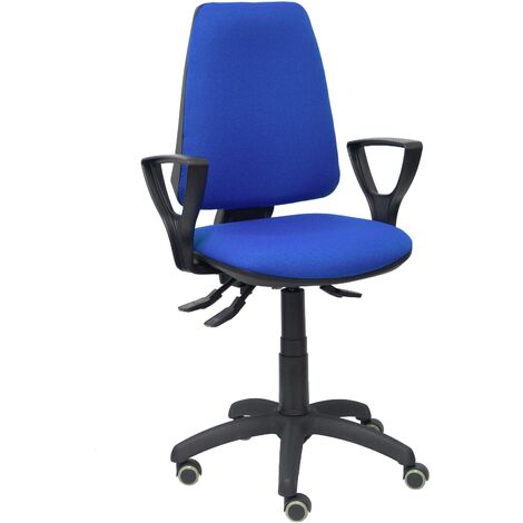 Sedia Elche S bali blu sedia a braccioli fissi ruote per parquet
