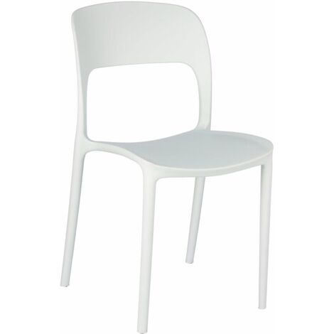 SEDIA ERGONOMICA IN PLASTICA Flexi bianca