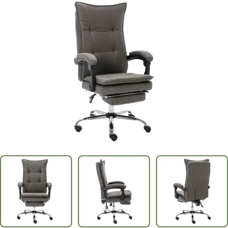 Sedia ergonomica -  Sedia da Ufficio Grigia in Tessuto