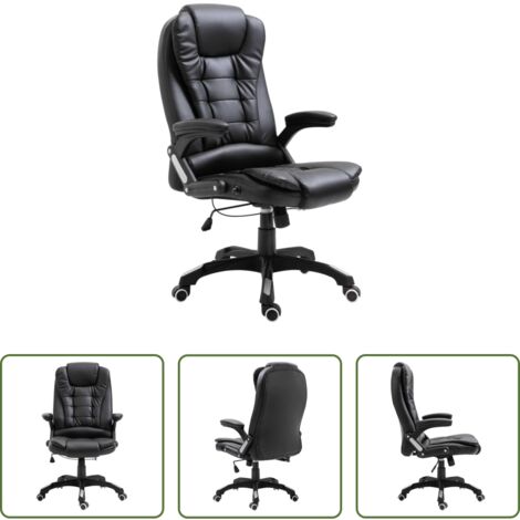 Sedia ergonomica -  Sedia da Ufficio Nera in Similpelle