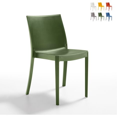 Sedia esterno impilabile giardino bar ristorante polipropilene Perla BICA - Verde