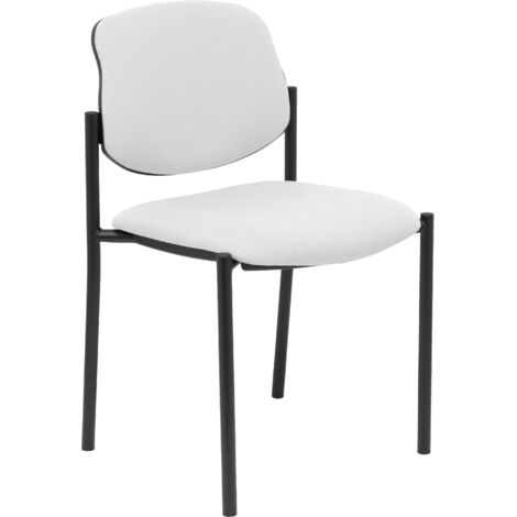 Sedia fissa Villalgordo bali bianco telaio nero