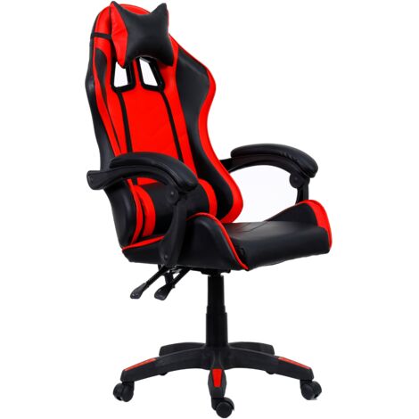 Sedia gaming in similpelle reclinabile  e regolabile