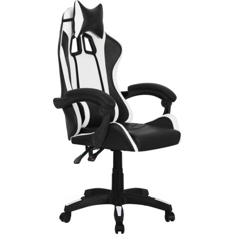 Sedia gaming in similpelle reclinabile  e regolabile