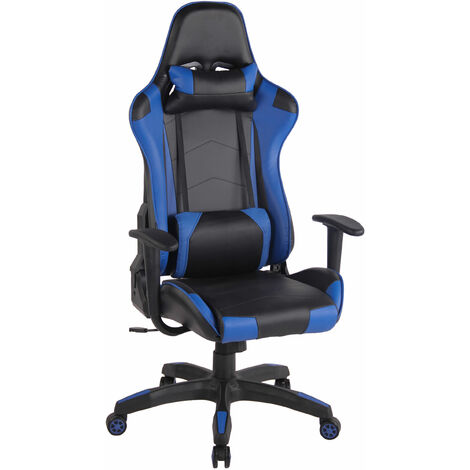 Sedia Gaming Miracle in Similpelle Nero/blu