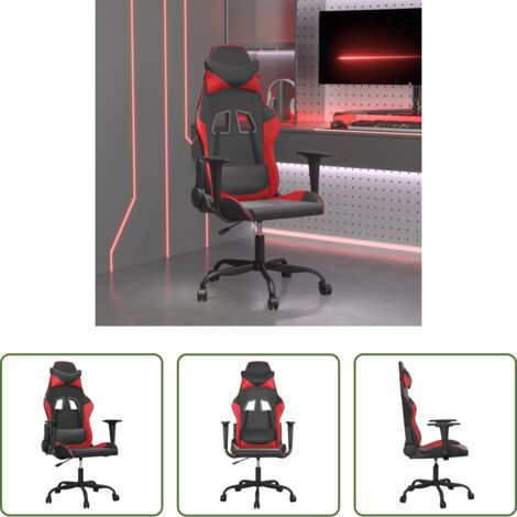 Sedia gaming - Sedia da Gaming Nera e Rossa in Similpelle