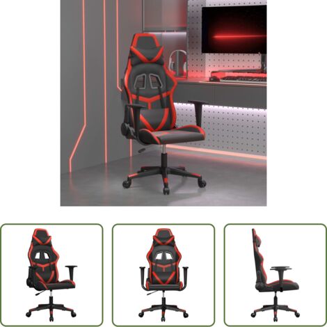 Sedia gaming -  Sedia da Gaming Nera e Rossa in Similpelle