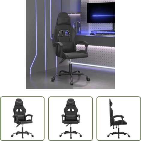Sedia gaming -  Sedia da Gaming Nera in Similpelle