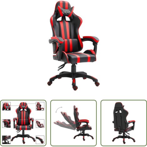 Sedia gaming -  Sedia da Gaming Rossa in Similpelle
