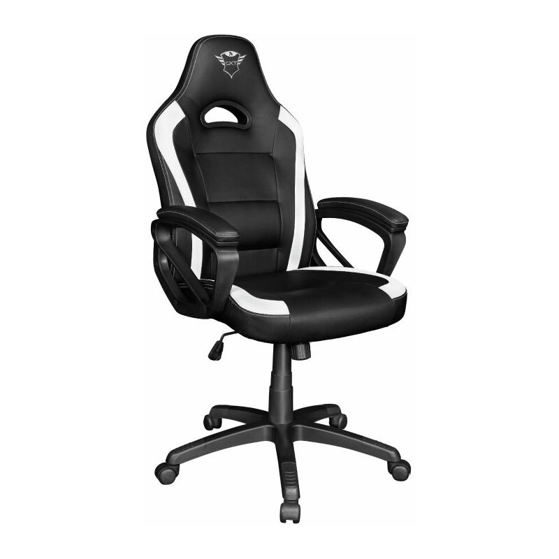 Image of Trust gxt 701w ryon sedia per gaming universale seduta imbottita nero, bianco - 24581