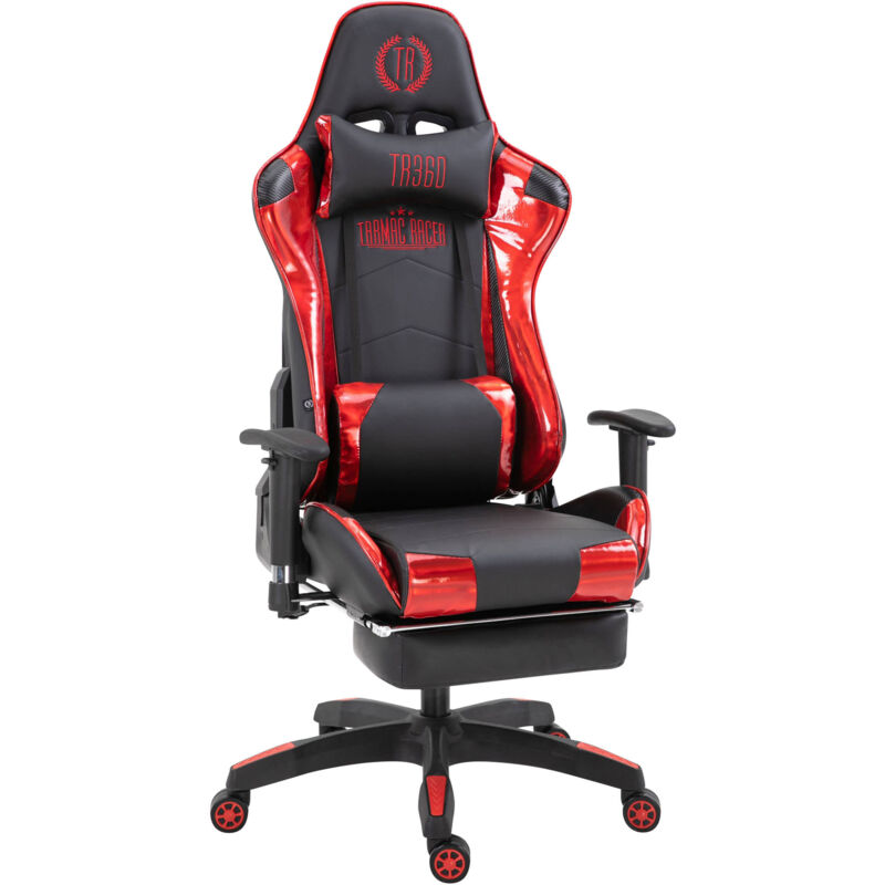 Sedia gaming ufficio Turbo Nero/Splendere Rosso Similpelle