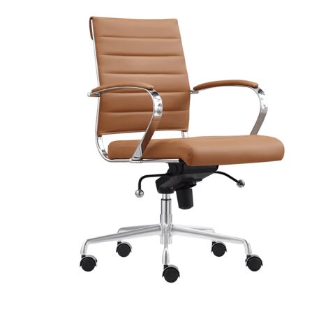Sedia girevole Cadiz Élite - Cognac