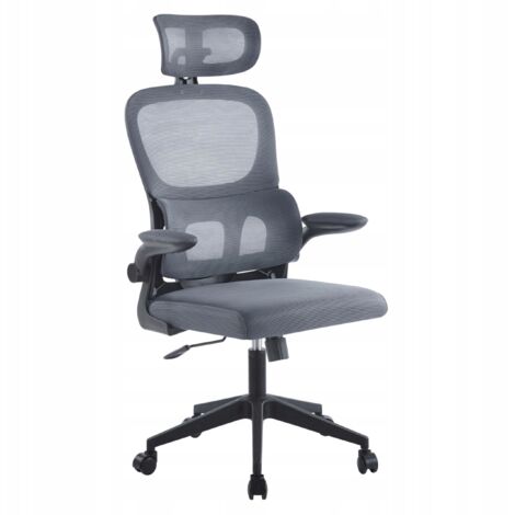 Sedia girevole da ufficio regolabile in rete Furnitex GRIGIO Furnitex