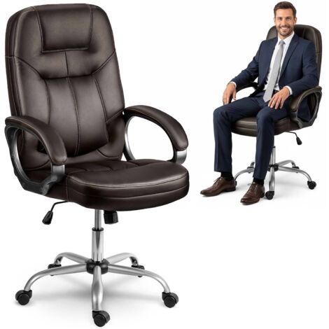 Sedia girevole da ufficio Sofotel marrone scuro