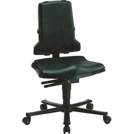 Sedia girevole industriale Sintec B ruote PP ESD grigio 430-580mm BIMOS