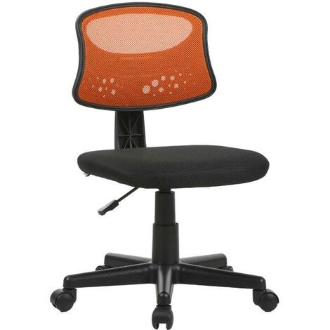 Sedia Girevole Operativa mod. Pencil colore arancione alzata a gas 43x48xH77