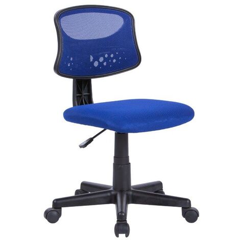 Sedia Girevole Operativa mod. Pencil colore blu alzata a gas 43x48xH77