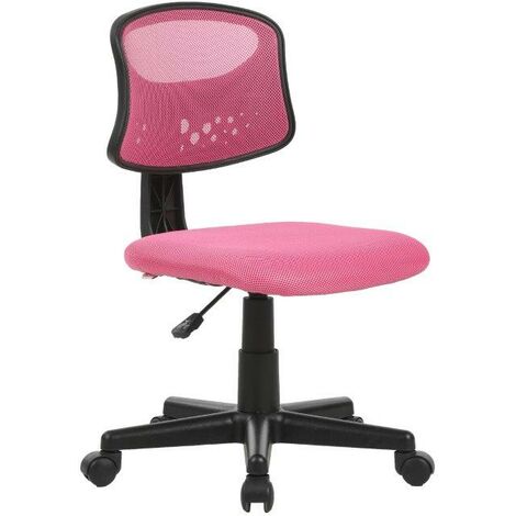 Sedia Girevole Operativa mod. Pencil colore rosa alzata a gas 43x48xH77