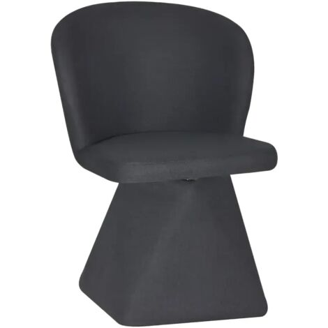 Sedia girevole Piyan in tessuto Nordic 18 colore grigio scuro