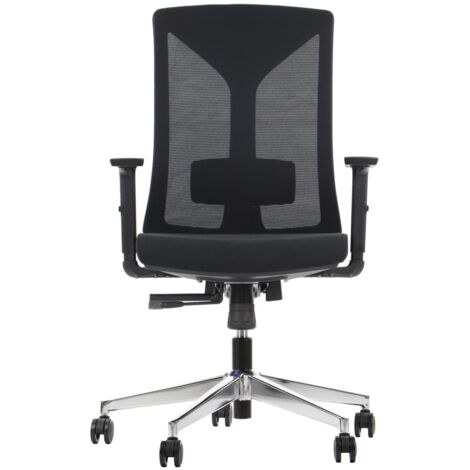 Sedia girevole PREMIUM HAGER base cromata nera